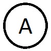 кружок с буквой А в середине