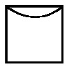 символ сушки белья квадрат с дугой внутри 
