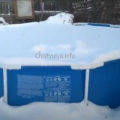 Как хранить каркасный бассейн зимой?