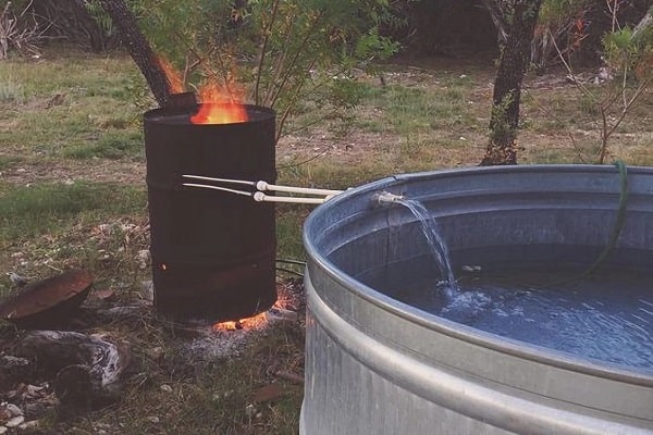 Нагрев воды в каркасном бассейне